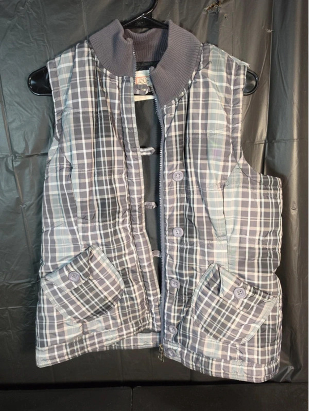 Plaid vest